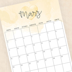 Kalender 2026 zum Ausdrucken