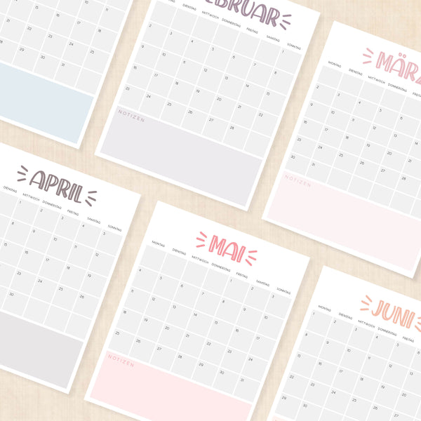 Kalender 2026 zum Ausdrucken