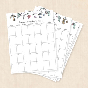 Kalender 2026 zum Ausdrucken