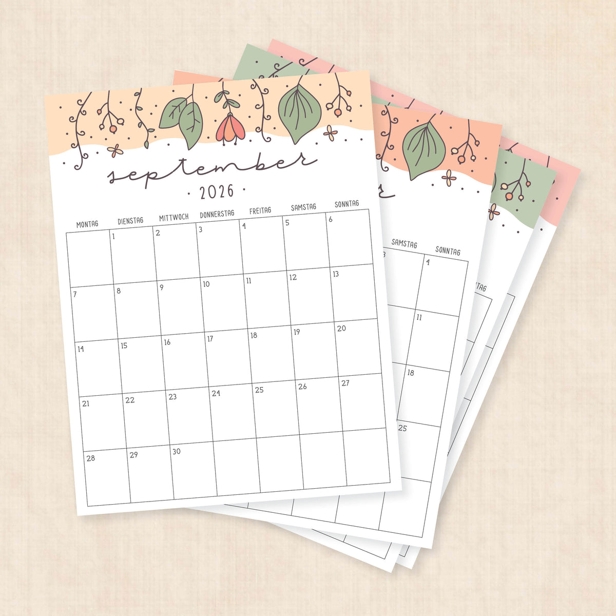 Kalender 2026 zum Ausdrucken