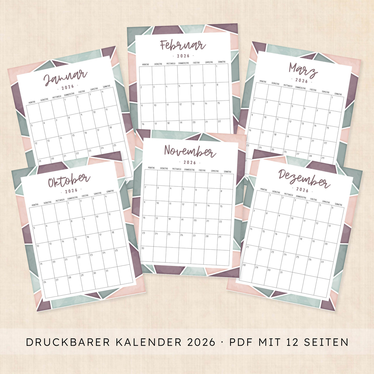 Kalender 2026 zum Ausdrucken