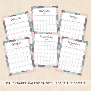 Kalender 2026 zum Ausdrucken