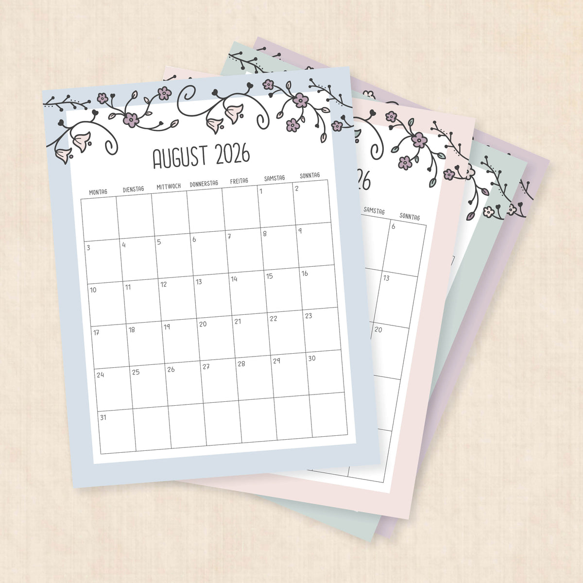 Kalender 2026 zum Ausdrucken