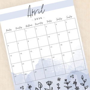 Kalender 2026 zum Ausdrucken