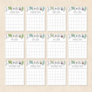Kalender 2026 zum Ausdrucken