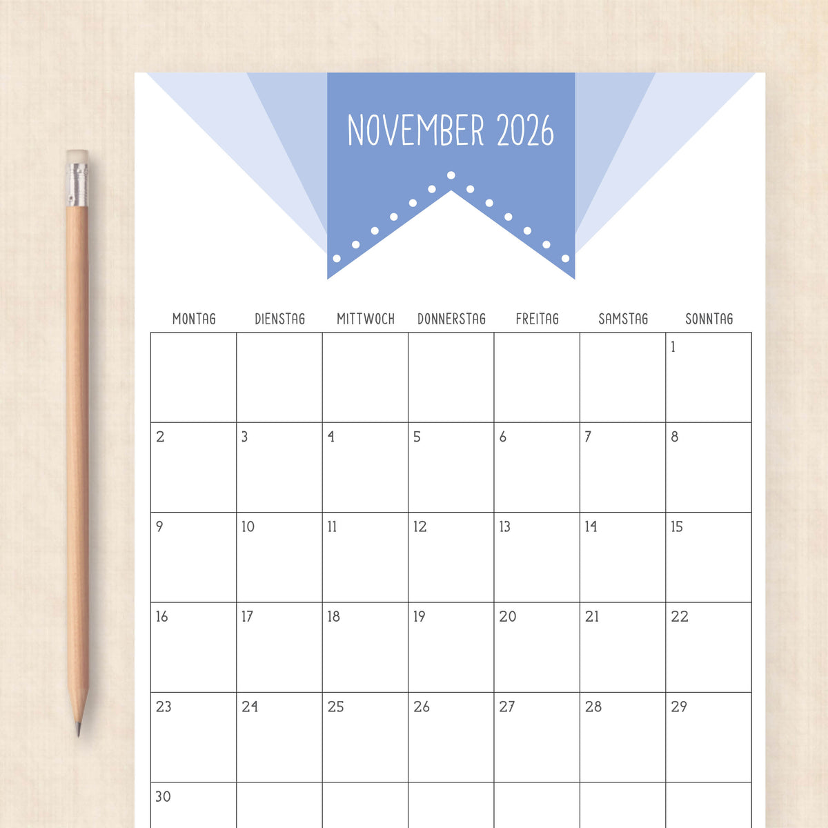 kalender 2026 zum ausdrucken