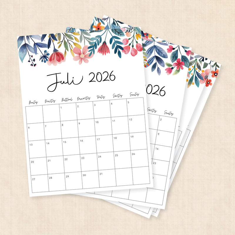 kalender 2026 zum ausdrucken