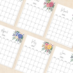 Kalender 2026 print selv