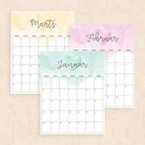 Kalender 2026 print selv