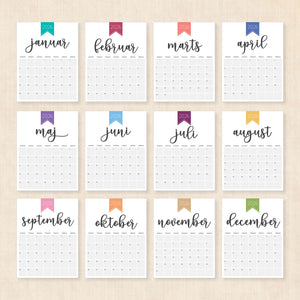 Kalender 2026 print selv