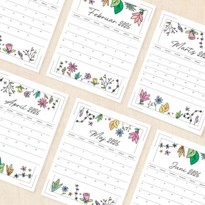 Kalender 2026 print selv