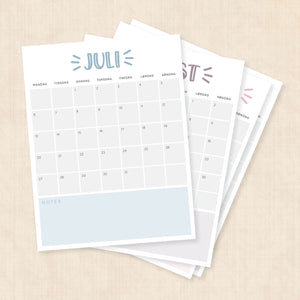 Kalender 2026 print selv