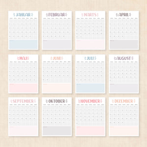 Kalender 2026 print selv