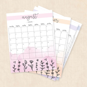 Kalender 2026 print selv