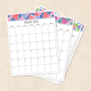 Kalender 2026 print selv