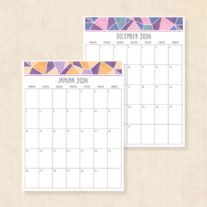 Kalender 2026 print selv
