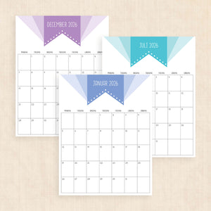 Kalender 2026 print selv