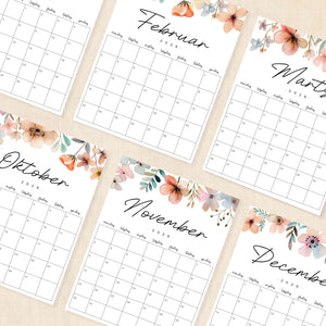 Kalender 2026 print selv