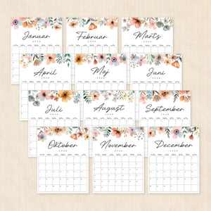 Kalender 2026 print selv