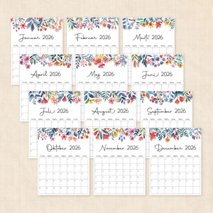 Kalender 2026 print selv