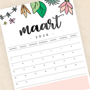 Kalender 2026 printen