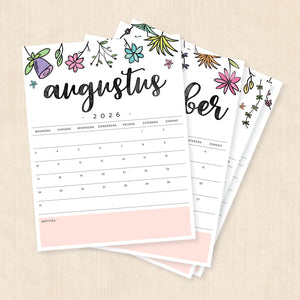 Kalender 2026 printen