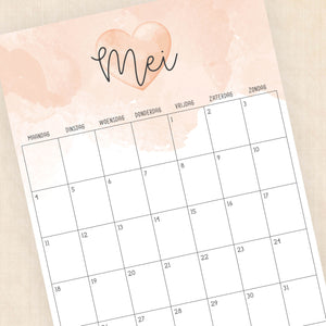 Kalender 2026 printen