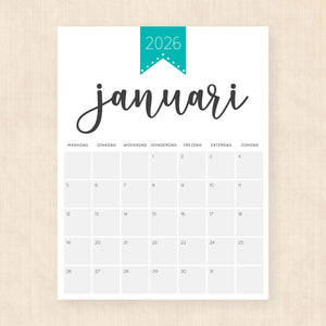 Kalender 2026 printen