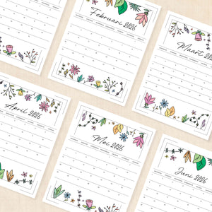 Kalender 2026 printen