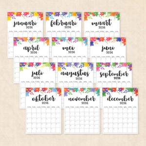 Kalender 2026 printen