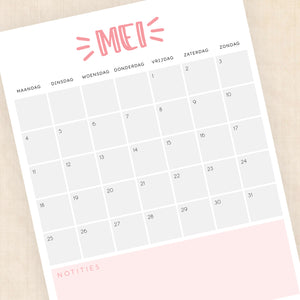 Kalender 2026 printen