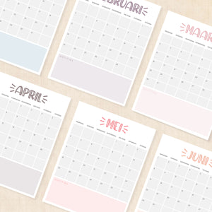 Kalender 2026 printen