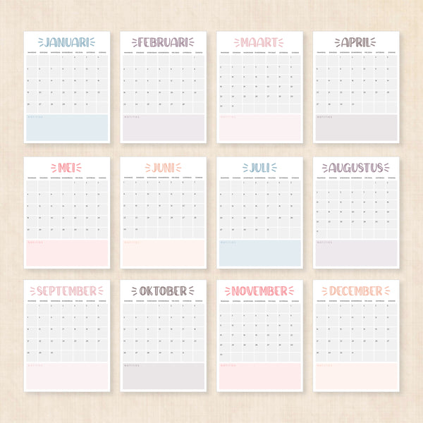 Kalender Idds Kalender januari 2026 · PDF-sjablonen voor afdrukken