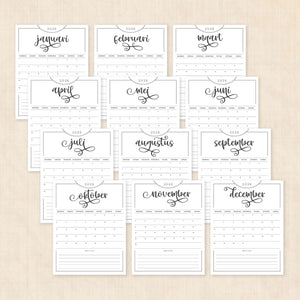 Kalender 2026 printen