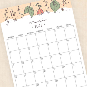 Kalender 2026 printen