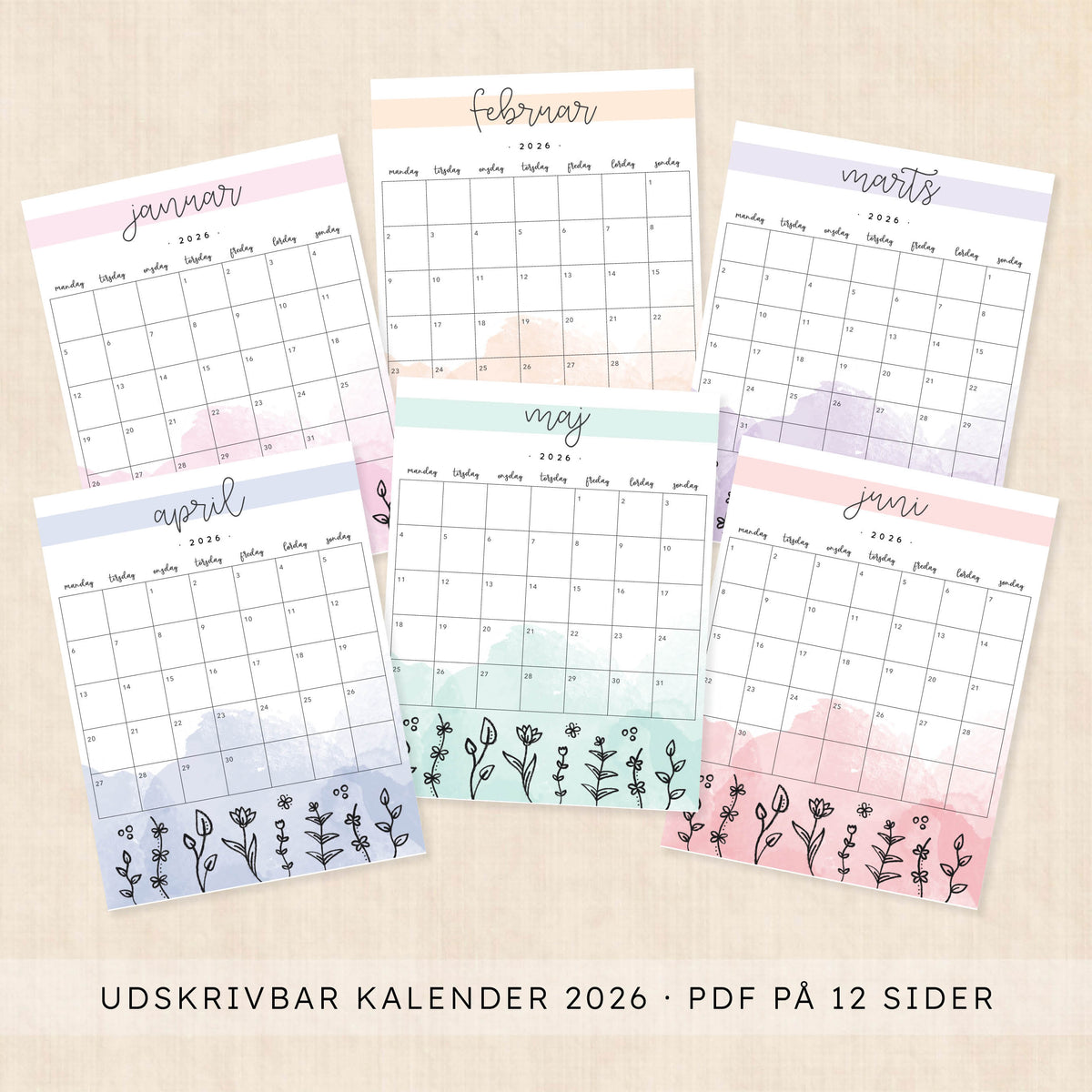 Kalender 2026 printen