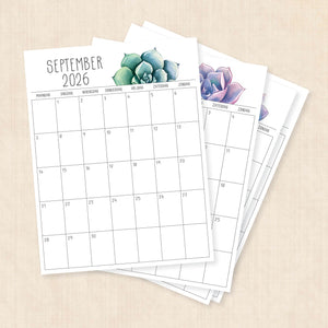 Kalender 2026 printen