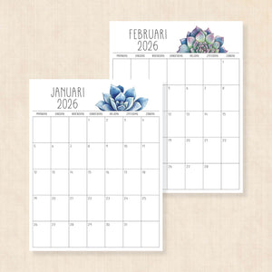 Kalender 2026 printen