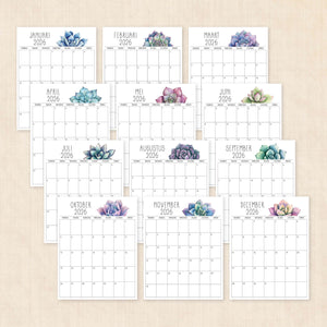 Kalender 2026 printen