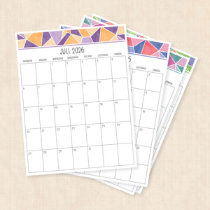 Kalender 2026 printen