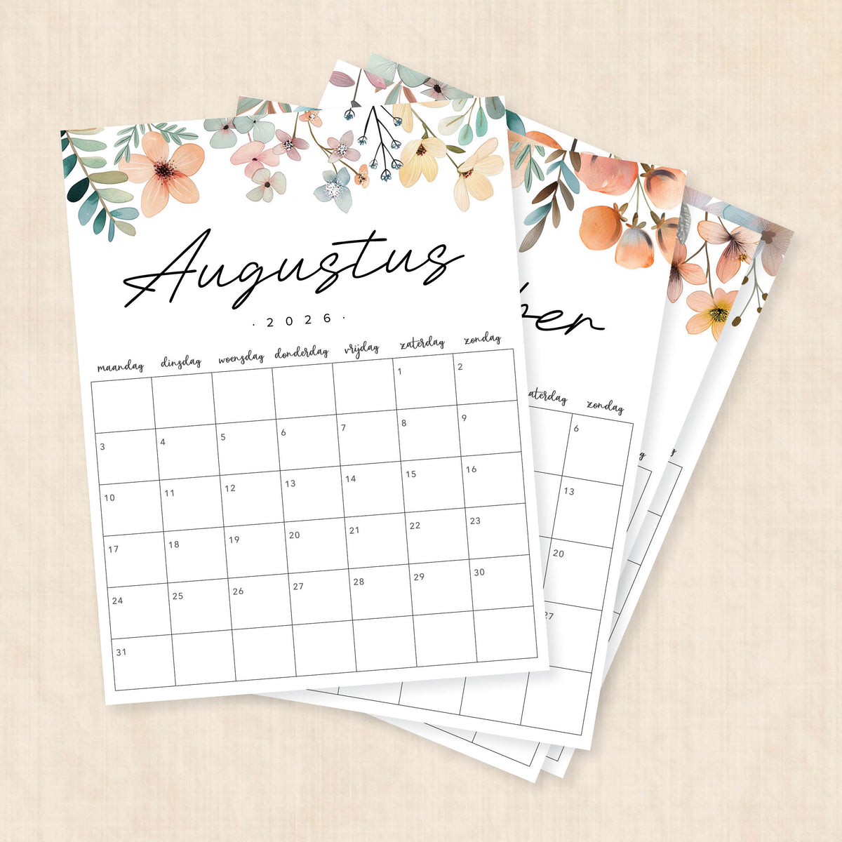 kalender 2026 printen