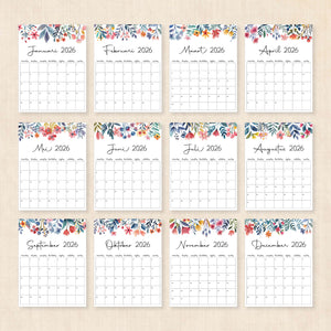 Kalender 2026 printen