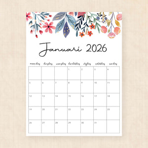 Kalender 2026 printen