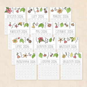 Kalendarz 2026 do druku