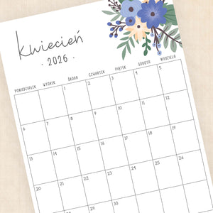 Kalendarz 2026 do druku