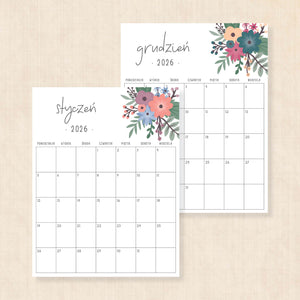 Kalendarz 2026 do druku