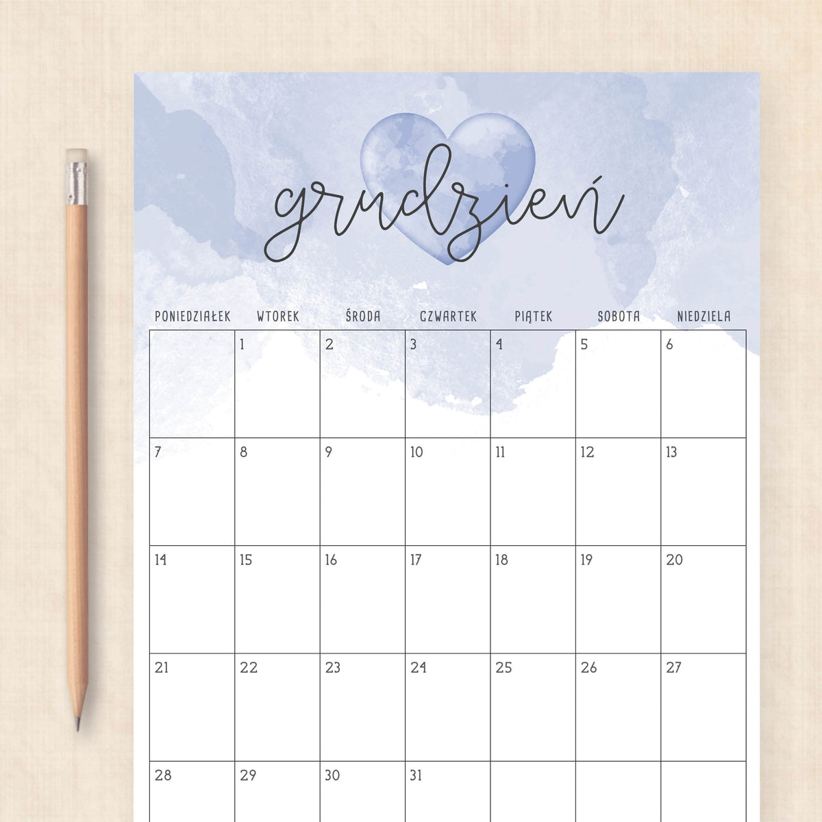 Kalendarz 2026 do druku