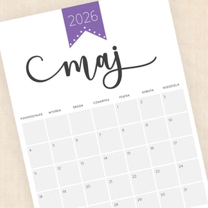 Kalendarz 2026 do druku