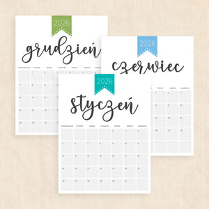 Kalendarz 2026 do druku