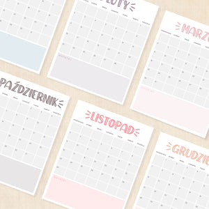 Kalendarz 2026 do druku